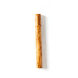 Large wooden french rolling pin on a white background