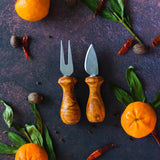 Olive Wood Cheese Knife Set