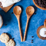 Short Olive Wood Mixing Spoon