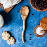 Curvy Cottage Spoon Hand Carved from Olive Wood