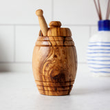 Olive Wood Honey Jar