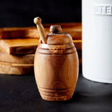 Olive Wood Honey Jar