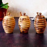 Olive Wood Honey Jar