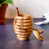Olive Wood Honey Jar