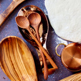 Hand Carved Curved Wooden Spoon