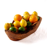 Extra Large Rustic Olive Wood Fruit Bowl