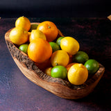 Extra Large Rustic Olive Wood Fruit Bowl