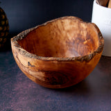 Large Rustic Olive Wood Serving Bowl