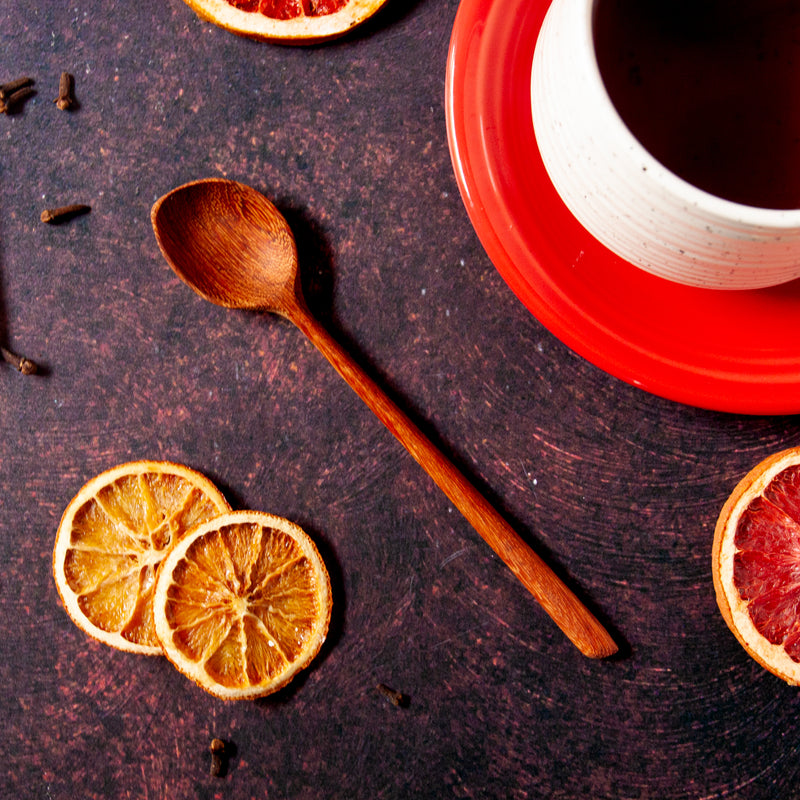 Carved Wooden Dip Spoon