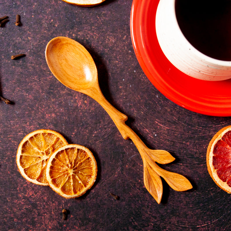 Small Leafy Laurel Spoon