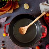 Short Olive Wood Mixing Spoon