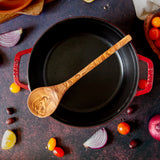 Short Olive Wood Mixing Spoon