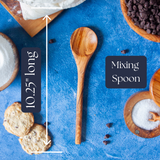 Short Olive Wood Mixing Spoon