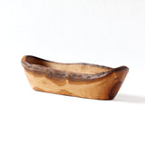 empty wood cracker basket on a white background