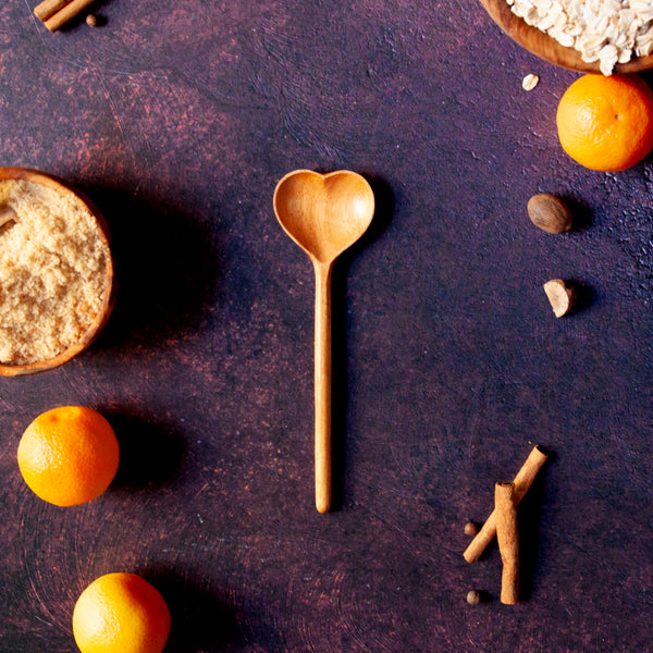 Small Wooden Sweetheart Spoon