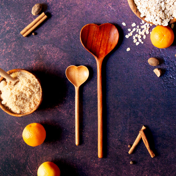 Small Wooden Sweetheart Spoon