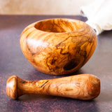 Olive Wood Mortar & Pestle