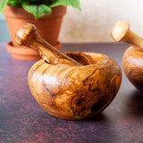 Olive Wood Mortar & Pestle