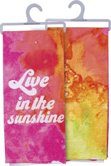 Live in the Sunshine Flour Sack Dish Towel