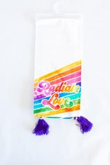 Rainbow Radiate Love Flour Sack Dish Towel