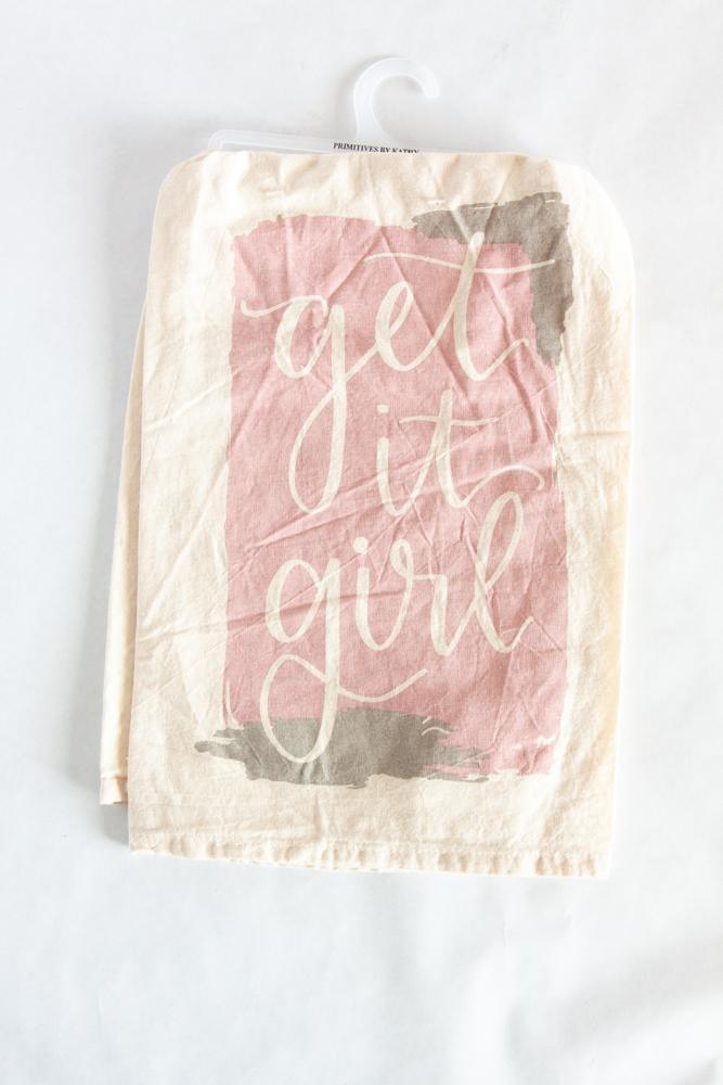 Get it Girl Flour Sack Dish Towel - Vesper and Vine