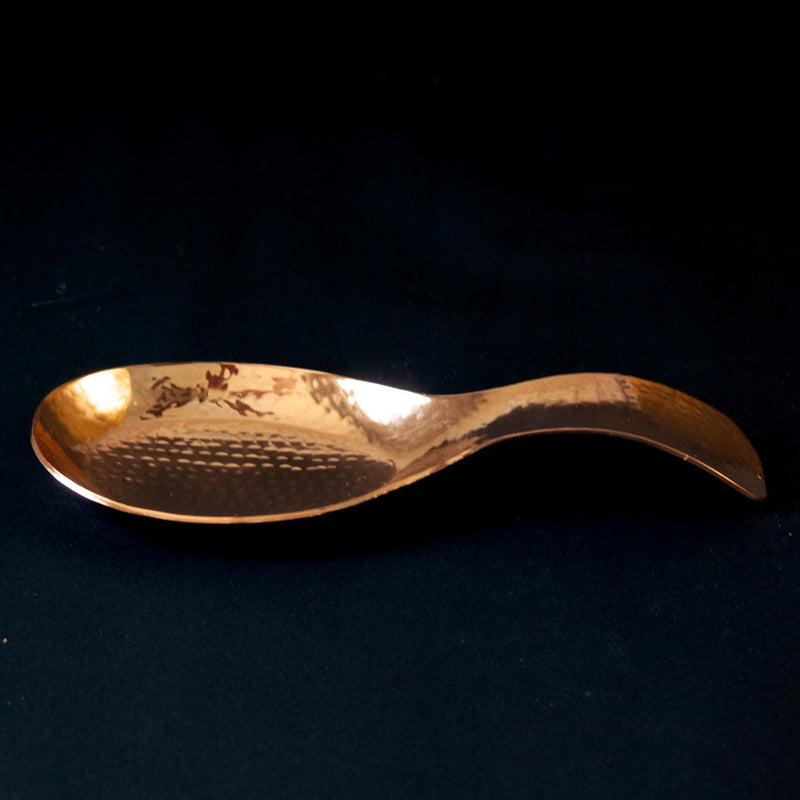 Handhammered Copper Spoon Rest