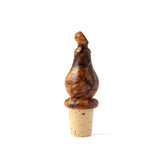 Gnome Hat Olive Wood Wine Bottle Stopper