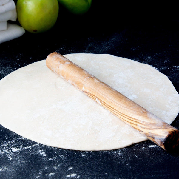 French Rolling Pin with pie crust