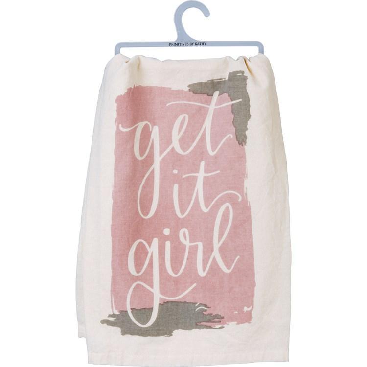 Get it Girl Flour Sack Dish Towel - Vesper and Vine
